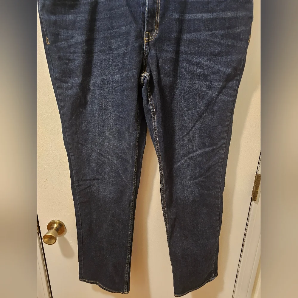 Devil Dog Jeans  Blue‎ Athletic Fit Stretch Dark Wash Denim Men's Size 38x32